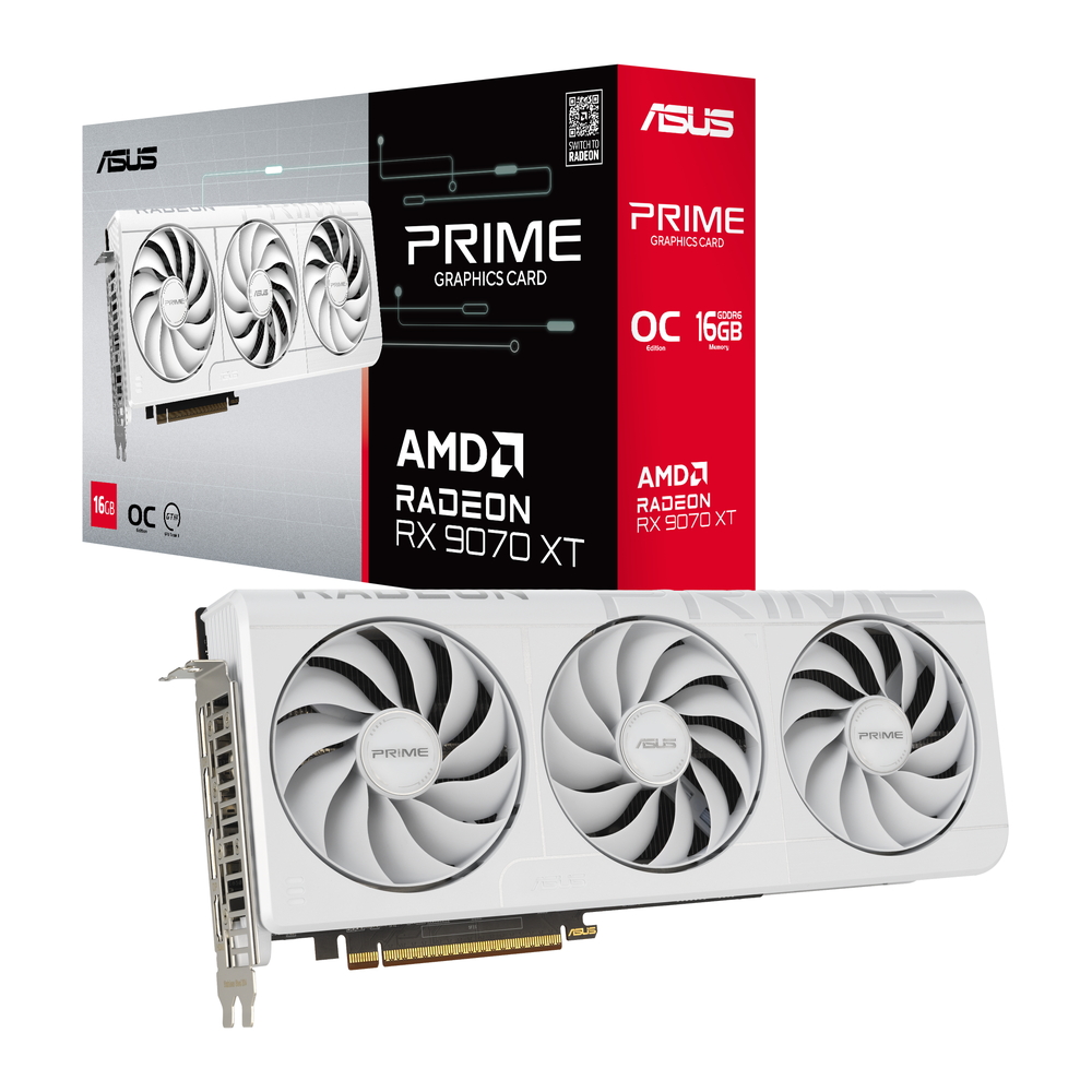 ASUS PRIME Radeon RX 9070 OC グラフィックカード ASUS Prime Radeon RX 9070 OC Edition